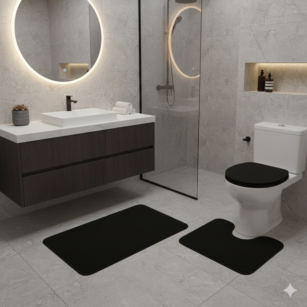 Jogo de Tapetes para Banheiro 3 Peças