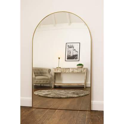 Espelho Moderno em Estilo Pinterest com Moldura Dourada – 180 x 119 cm – Promoção Imperdível!