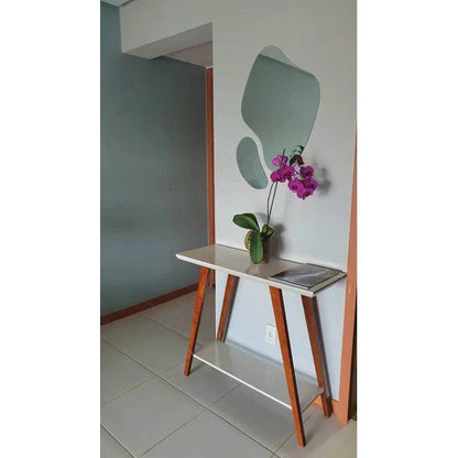 Conjunto de 2 Espelhos Orgânicos Grandes e Elegantes – Decoração Abstrata Futurista em Promoção