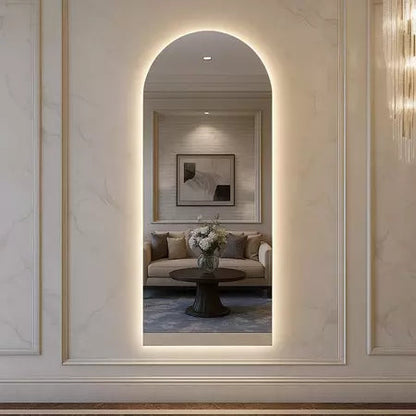 Promoção: Espelho Ovalado com Base Reta e LED - Disponível em 150 cm e 170 cm!