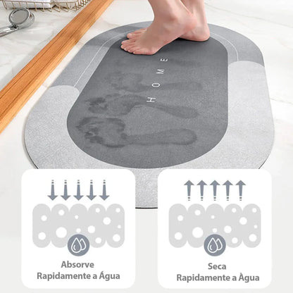 Kit 2 Tapetes de Banheiro Sortidos Emborrachados – Secagem Rápida