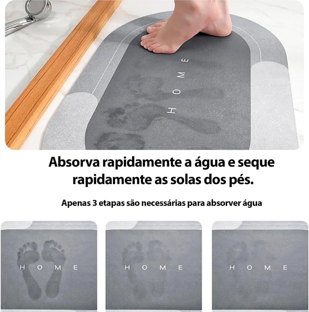 Kit 2 Tapetes de Banheiro Sortidos Emborrachados – Secagem Rápida