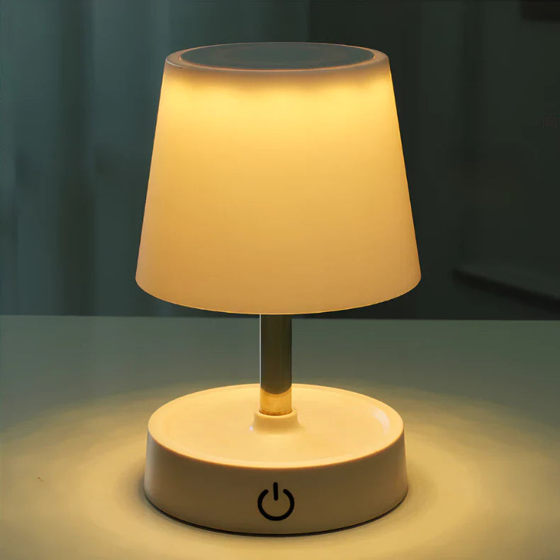 Abajur Retrátil em Aço – Touch Recarregável