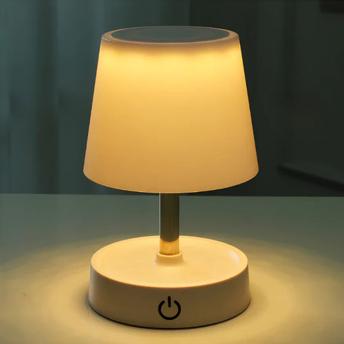 Abajur Retrátil em Aço – Touch Recarregável