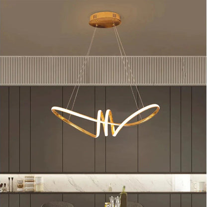 Lustre Infinito Nó Dourado – 3 Cores