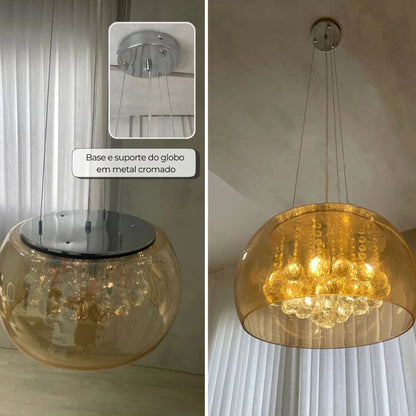 Lustre Pendente Cristal Soho 40cm