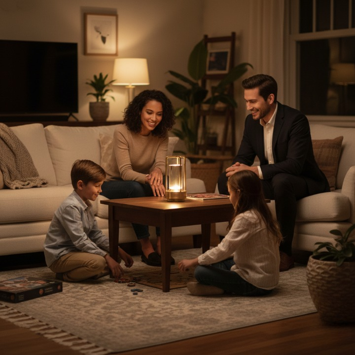 Lâmpada de Mesa Estilo Nórdico – Recarregável LED