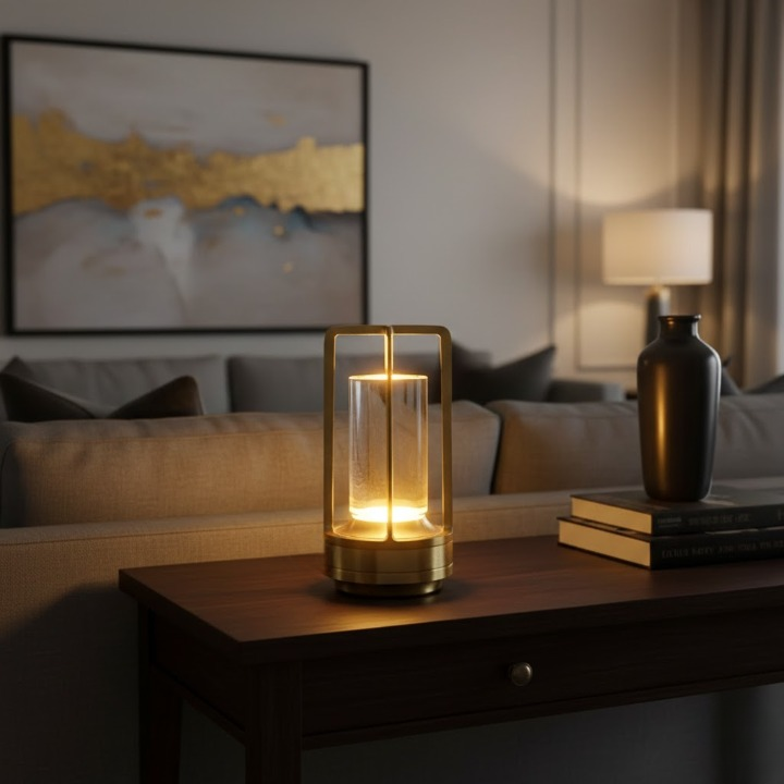 Lâmpada de Mesa Estilo Nórdico – Recarregável LED