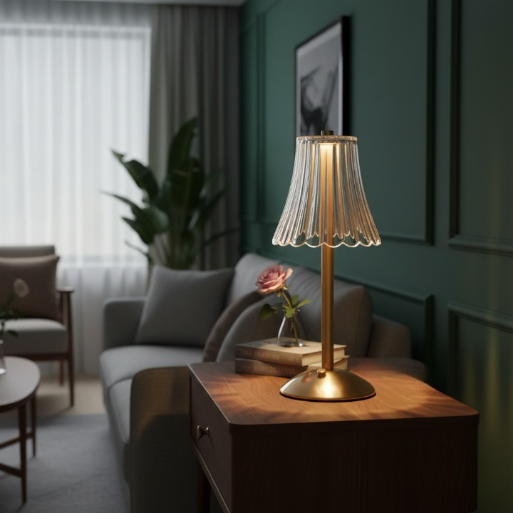 Luminária de Mesa LED – Recarregável Touch